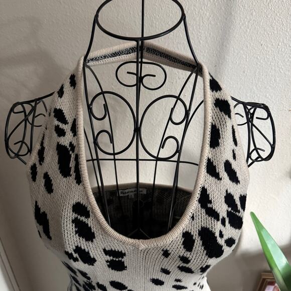 Reformation Parry Knit Cotton Halter Dress S - Picture 7 of 9